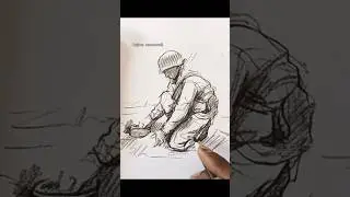 figure sketch #army #soldier #drawingstyles