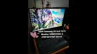 GAME CHANGER - UNBOXING & STEP-BY-STEP SETUP of NEW Samsung 24 inch QHD Monitor  with IPS Panel