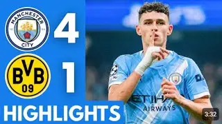 Man City vs Dortmund (4-1) Highlights Moments & All Goals Ucl HD.