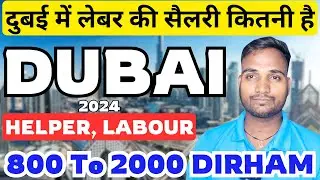 What is the salary of a laborer in Dubai, Dubai Labour Salary in 2024 | Abhishek Sahani
