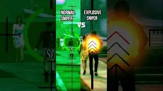 Gta 5 Normal Sniper Bullets VS Explosive Sniper Bullets #shorts #sniper #explosive