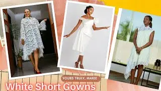 Fascinating And Magnificent White  Short Gowns