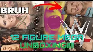 12 FIGURE UNBOXING???!!!! MEGA OPENING OF WWE TOYS!! (AWESOME FIGS!)