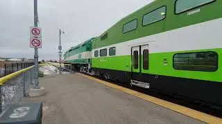 Snowy Weekend Ride on Barrie Line Go Train