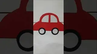 making paper car card #youtubeshorts #art #craft #papercraft #car