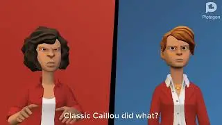 Classic Caillou says bad words at School/Grounded.