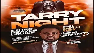 TARRY || 12 HOURS PRAYER CRUISE || APOSTLE VICTOR OGBE || OCTOBER 2025