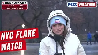 Flake Watch In NYC As Storm Moves Through Northeast