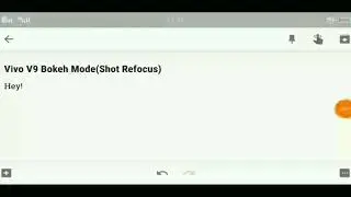How To Use Shot Refocus(Bokeh Mode) | Vivo V9