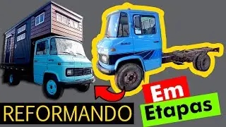 VEJA a reforma CASEIRA do CAMINH&Atilde;O CASA, sem experi&ecirc;ncia, reforma diy truck, melhorias, motor home
