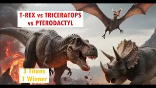 Dino Week : T-Rex vs Triceratops vs Pterodactyl &mdash; The Ultimate Dinosaur Battle | Who Would Win?