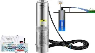 VEVOR Deep Well Submersible Pump 1.5HP 115V 60Hz 37gpm 276ft Head with 33ft