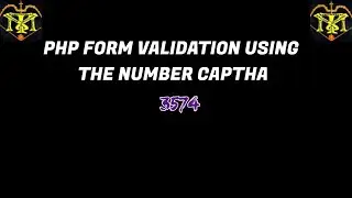 Php form validation with Number captcha & mail function, insert function