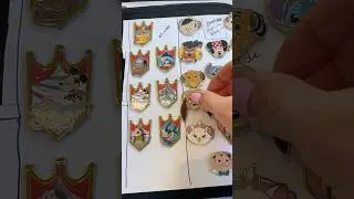 Organizing my Disney pins #momager #disney #disneypins #disneyfan  #disneyparks #organization #pins