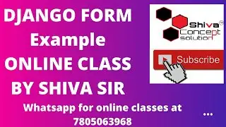 Django Form Elements Example using Get method by Shiva Sir,Django Forms Tutorial For Beginners