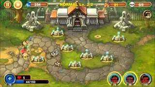 Castle Defense 2-2 Walkthrough, Normal, 3 Stars!
