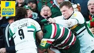Leicester 30-25 Northampton | Double Red Card In Epic Derby | Aviva Premiership Rugby - Highlights