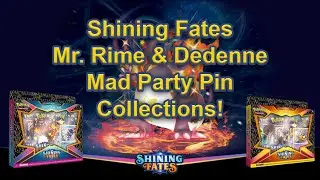 Pokemon TCG: Mr. Rime & Dedenne Mad Party Pin Collections Opening! (BRAND NEW SET)