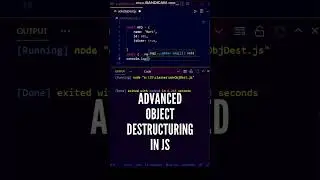 🤯🤩 Advanced Object Destructuring in JavaScript using REST OPERATOR 