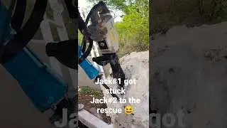 Jack1 got stuck and there's Jack2 to the rescue #build #construction #dreamhome
