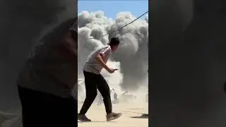 Gaza Residents Watch as Israeli Strike Destroys Residential Tower | AH1G