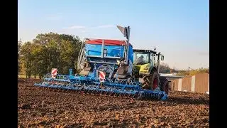 Claas axion 930 | Lemken solitair 25 | Semis de blé 2017