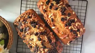 Fluffy Eggless Banana and Walnut Bread | No Butter, No Beater | HomeKitchen_Studio