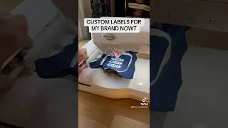 Making custom labels #brand #streetwear #fashion #design #clothingbrand #artist #embroidery #diy