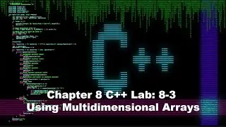 Principles of Programming Chapter 8, C++ Lab 8-3: Using Multidimensional Arrays