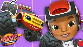 AJ's Auto Arcade #4! | Games for Kids | Blaze and the Monster Machines