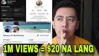BUMABA ANG EARNINGS | 1Million Views = $20 as a Content Creator sa Facebook, Iba sa YouTube, Tiktok
