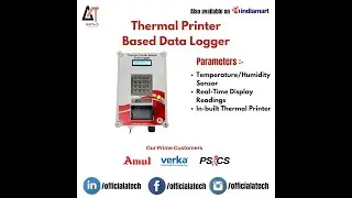 Portable Temperature | Humidity Monitoring Data Logger with In-built Thermal Printer