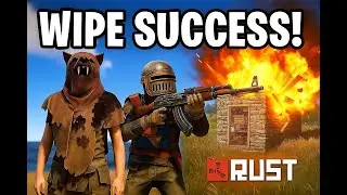 FROM GRUB TO AK - THEN WE GOT RAIDED(RUST WIPE DAY)