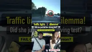 Traffic Lights Dilemma: Did She Just Fail Her Driving Test? Unveiling the Suspense! #drivingfails