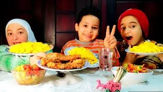 تحدي علي الارز البسمتي والبانيه والسلطة ضد مي ومروان والعقاب تحويشت عمري راحت 🤭