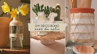 DIY || D&eacute;co BOHO avec du rotin | BOHO home decor with rattan (eng.sub)