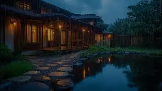 Soft Rain and Cricket Sounds | Deep, Restful Sleep with Gentle Rain and Night Crickets