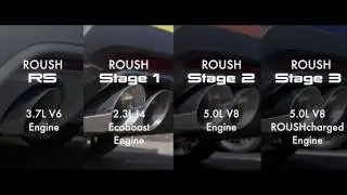 Roush Sound Check: RS vs. Stage 1 vs. Stage 2 vs. Stage 3