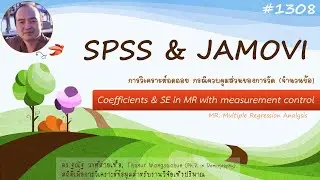 Coefficient, SE in Multiple regression with measurement control  (items)