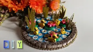 DIY: Paper quilling cute showpiece craft idea