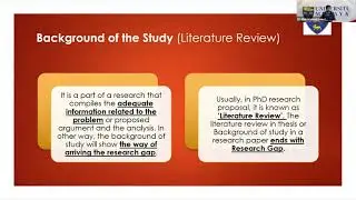 Universiti Malaya Exclusive Webinar Series 6 - Things to know when writing a research proposal