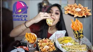 TACO BELL MUKBANG! NEW NACHO FRIES + CHALUPAS + NACHO SUPREME EATING SHOW *CRUNCHY*