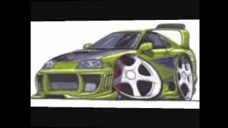 fast and furious car drawing