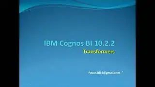 Cognos Transformer Alternate Drill down | Cognos Transformer Online Training