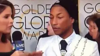 Jenna Bush Hager interviews Pharrell- Golden Globes 2017