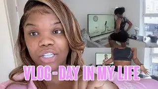 VLOG - DAY IN MY LIFE , WORKING OUT THIS BOTCHED THIGH