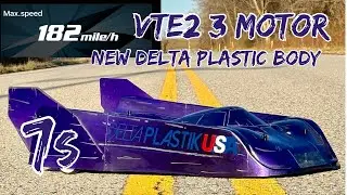 VTE2 7s x 3 motor 182mph Test pass new Delta Plastic Body