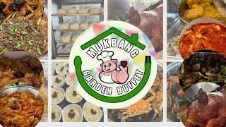 MUKBANG GREEN GARDEN  UNLI LECHON SAMGYUP BUFFET  #unlilechon #marilaobulacan #mukbanggreengarden