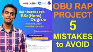 5 OBU RAP MISTAKES to avoid when starting | ACCA BSc from OBU | BSc (Hons) Applied Accounting ACCA