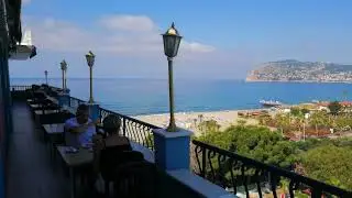 Big Blue Sky Hotel, Alanya. Restaurant with sea and mountain views. Ресторан с видом на море и горы